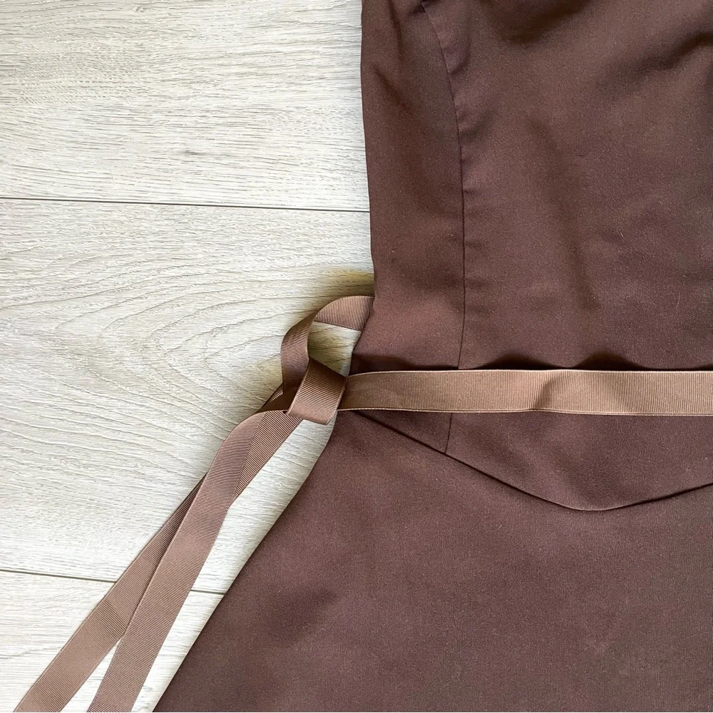 Vintage Charlotte Russe Strapless Brown A-Line Dress - Picture 4 of 10